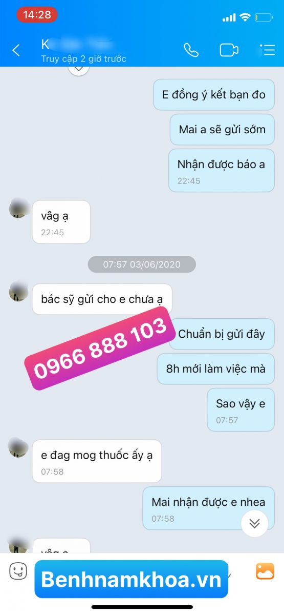 phản hồi kết quả chữa bệnh lậu ở Sơn la 2